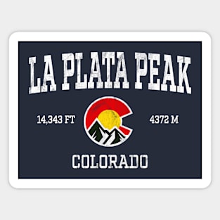 La Plata Peak Colorado 14ers Vintage Athletic Mountains Magnet